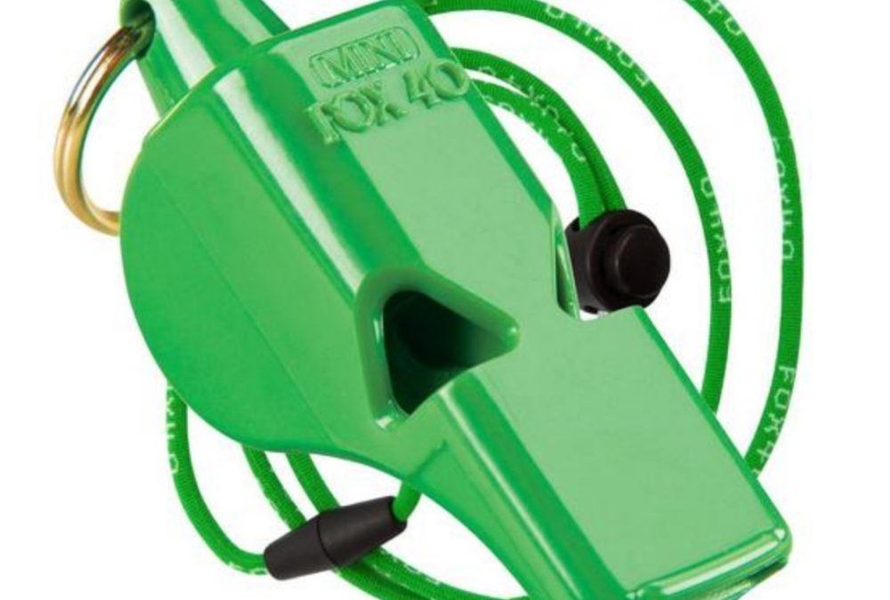 Fox 40 Mini Neo Green Lanyard 1000