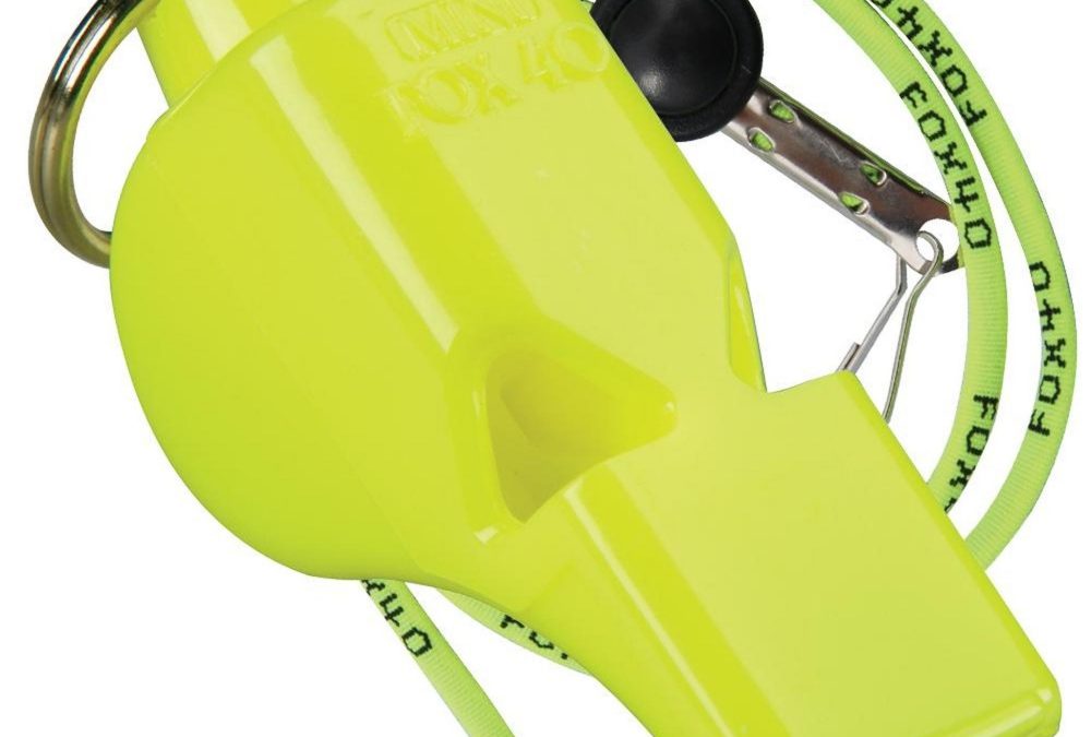 Fox 40 Mini Neon Yellow Lanyard 1000